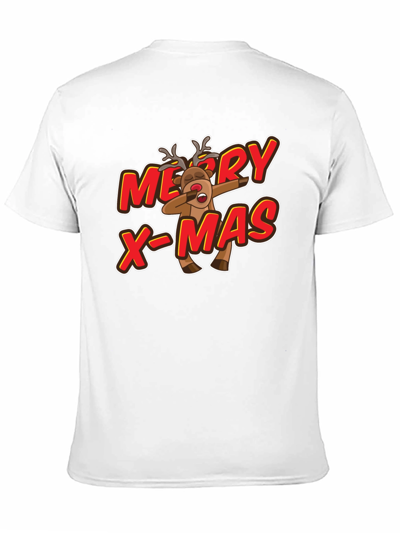 Merry X-Mas Reindeer Dabbing Graphic Tee