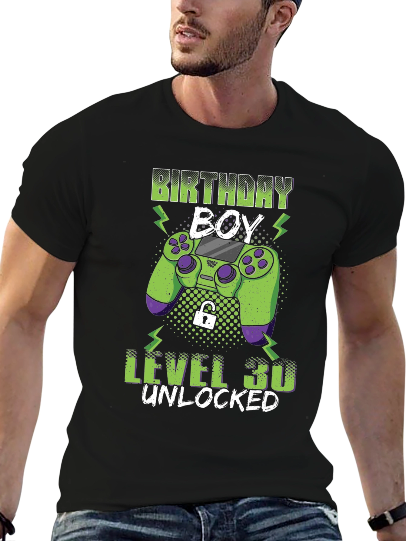 Birthday Boy Level 30 Unlocked Gaming T-Shirt