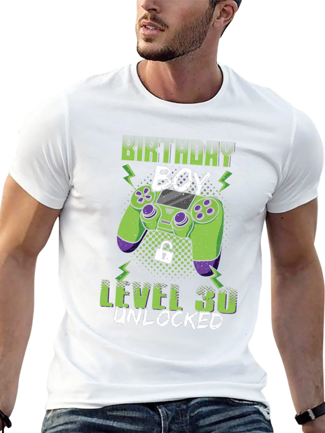 Birthday Boy Level 30 Unlocked Gaming T-Shirt
