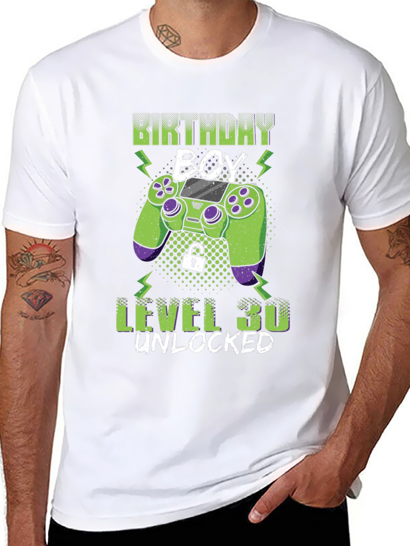 Birthday Boy Level 30 Unlocked Gaming T-Shirt