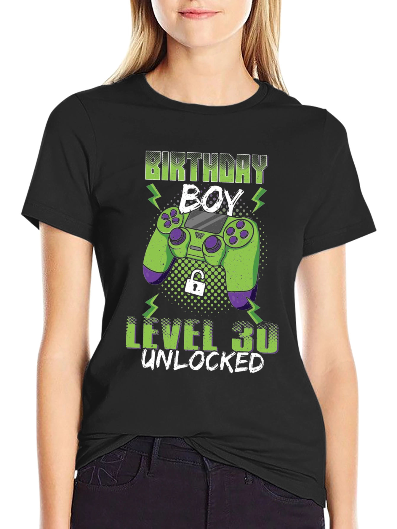 Birthday Boy Level 30 Unlocked Gaming T-Shirt