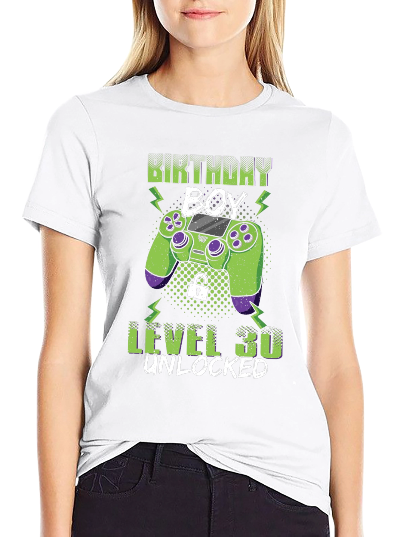 Birthday Boy Level 30 Unlocked Gaming T-Shirt