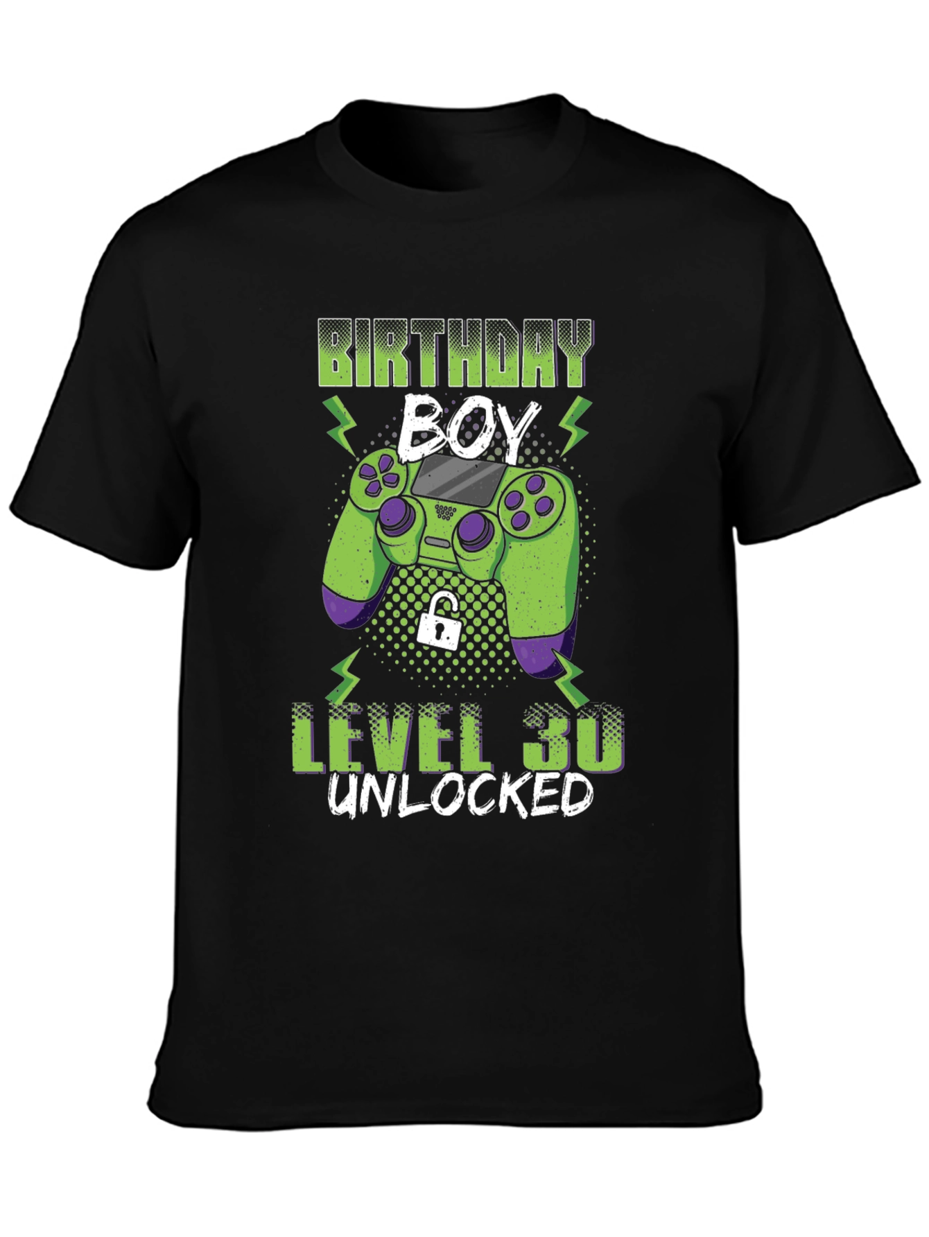 Birthday Boy Level 30 Unlocked Gaming T-Shirt