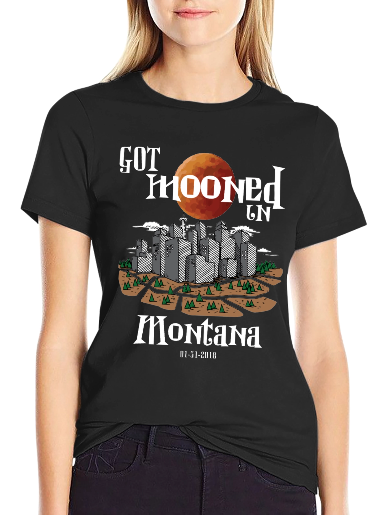Got Mooned in Montana Lunar Eclipse T-Shirt