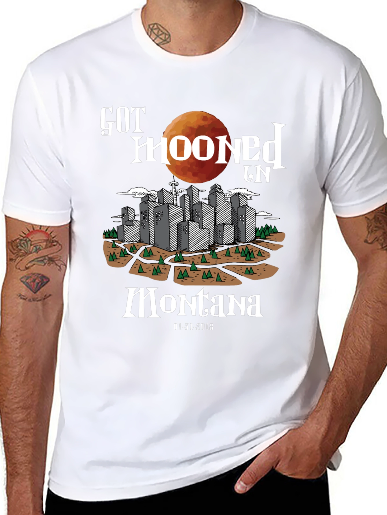 Got Mooned in Montana Lunar Eclipse T-Shirt