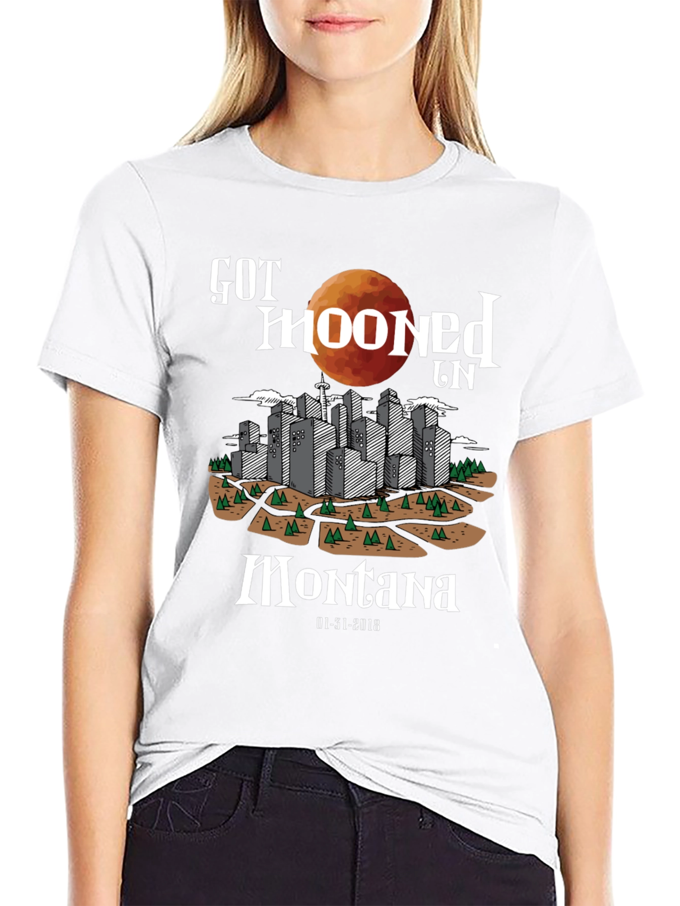 Got Mooned in Montana Lunar Eclipse T-Shirt