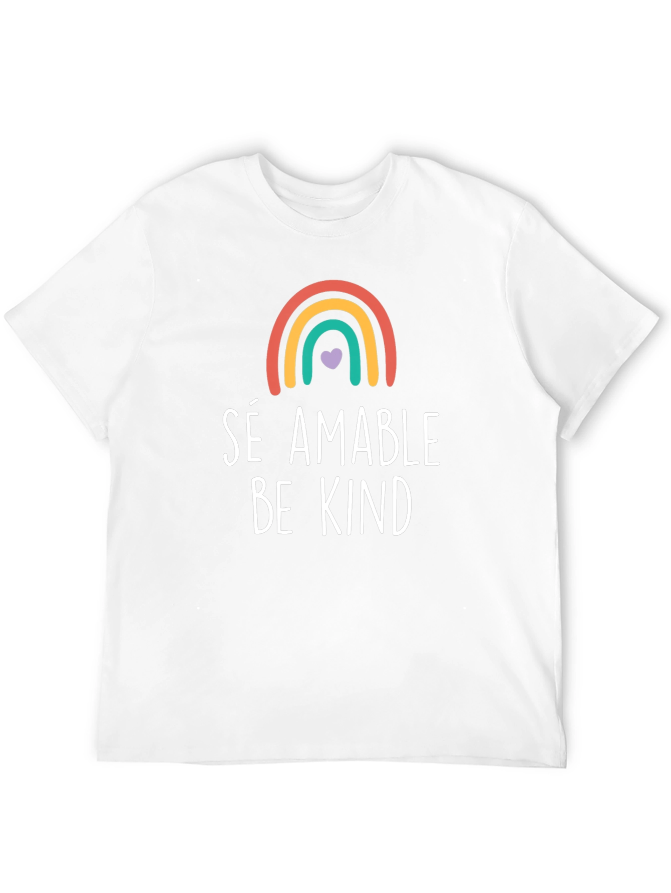 Be Kind T-Shirt - Rainbow Graphic Tee