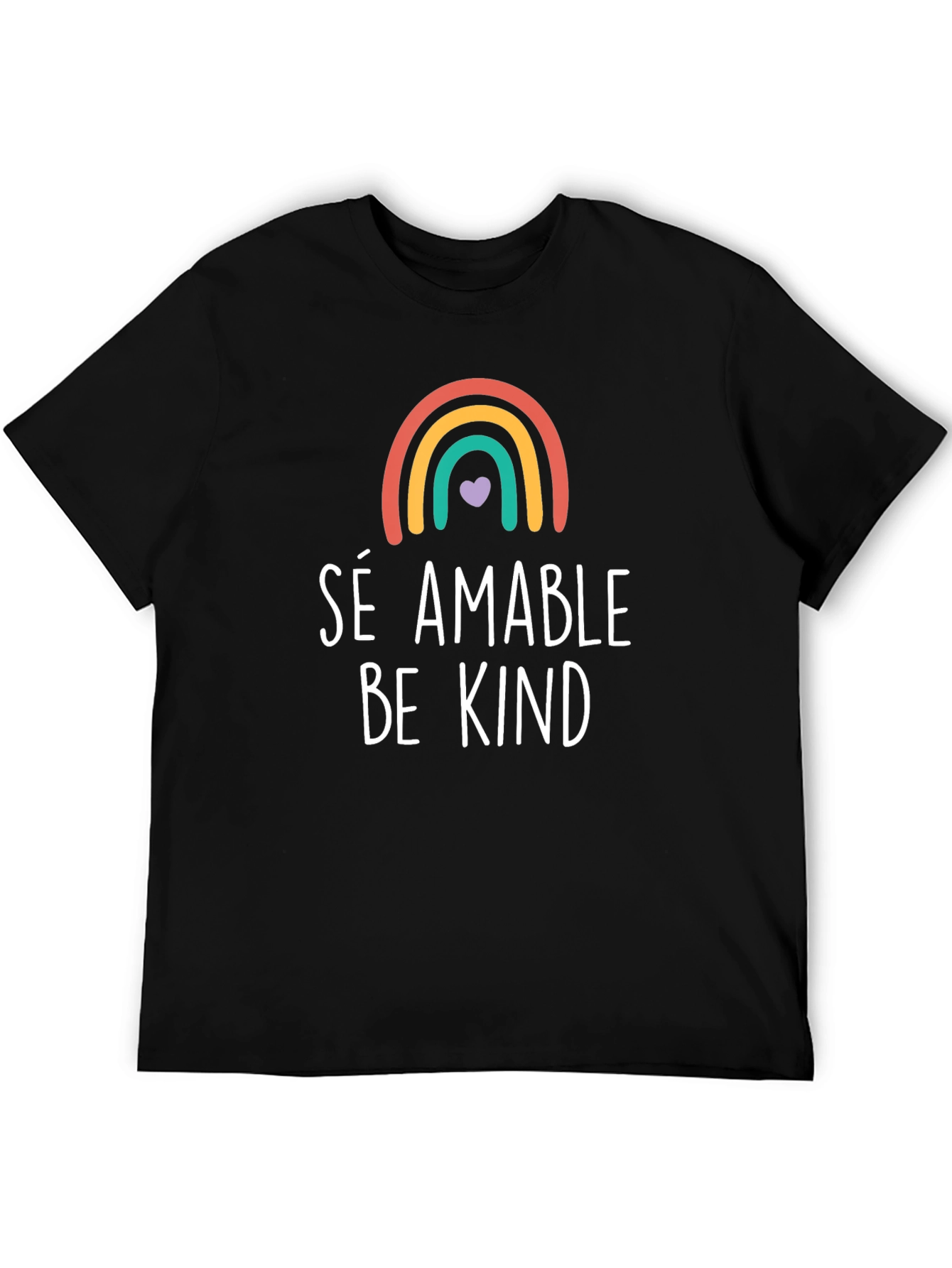 Be Kind T-Shirt - Rainbow Graphic Tee