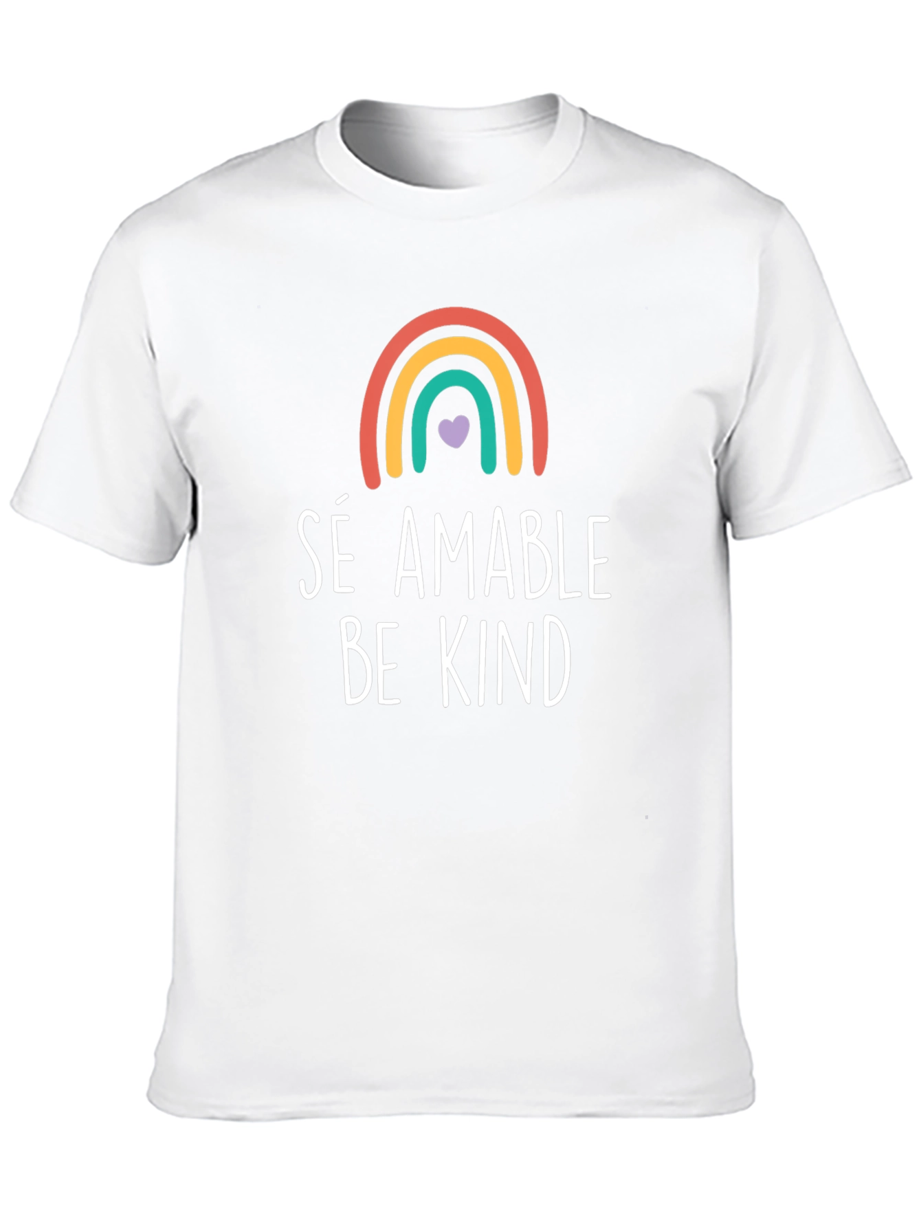 Be Kind T-Shirt - Rainbow Graphic Tee