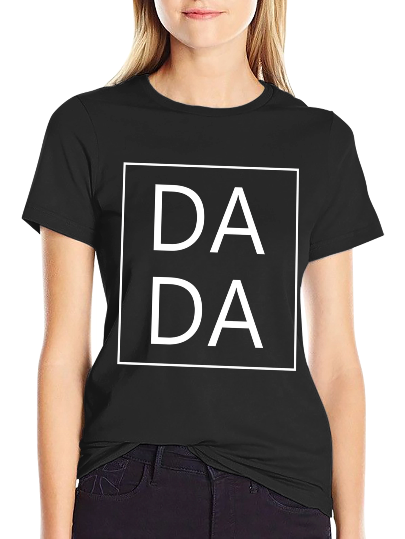 Dada T-Shirt - Black Cotton Graphic Tee