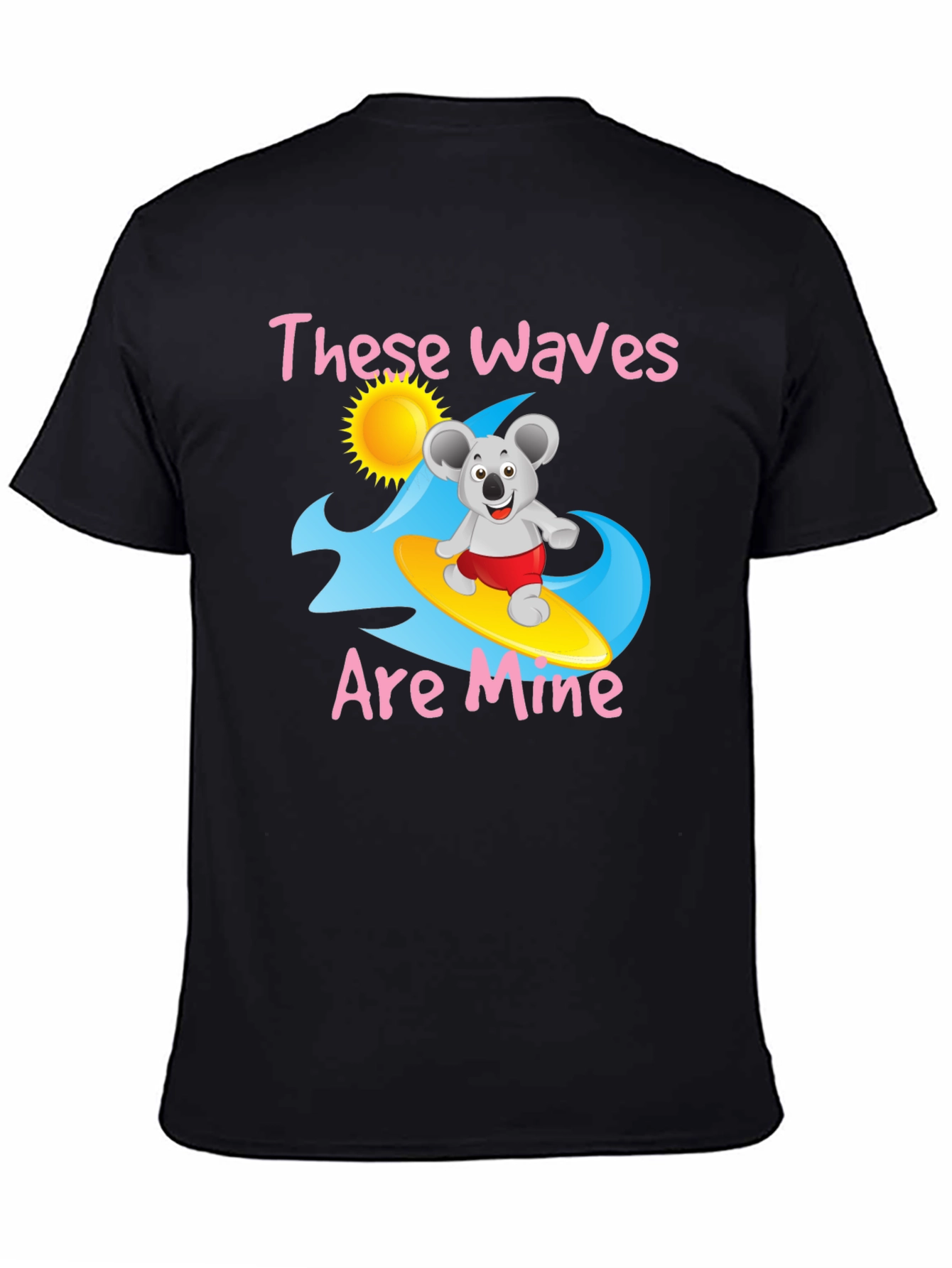 These Waves Are Mine Black Graphic Tee