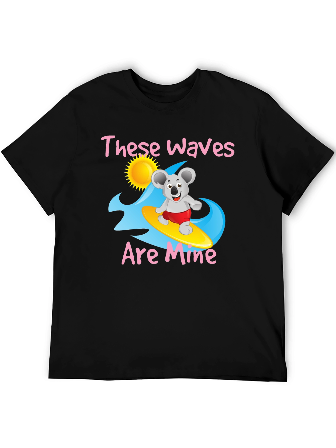 These Waves Are Mine Black Graphic Tee