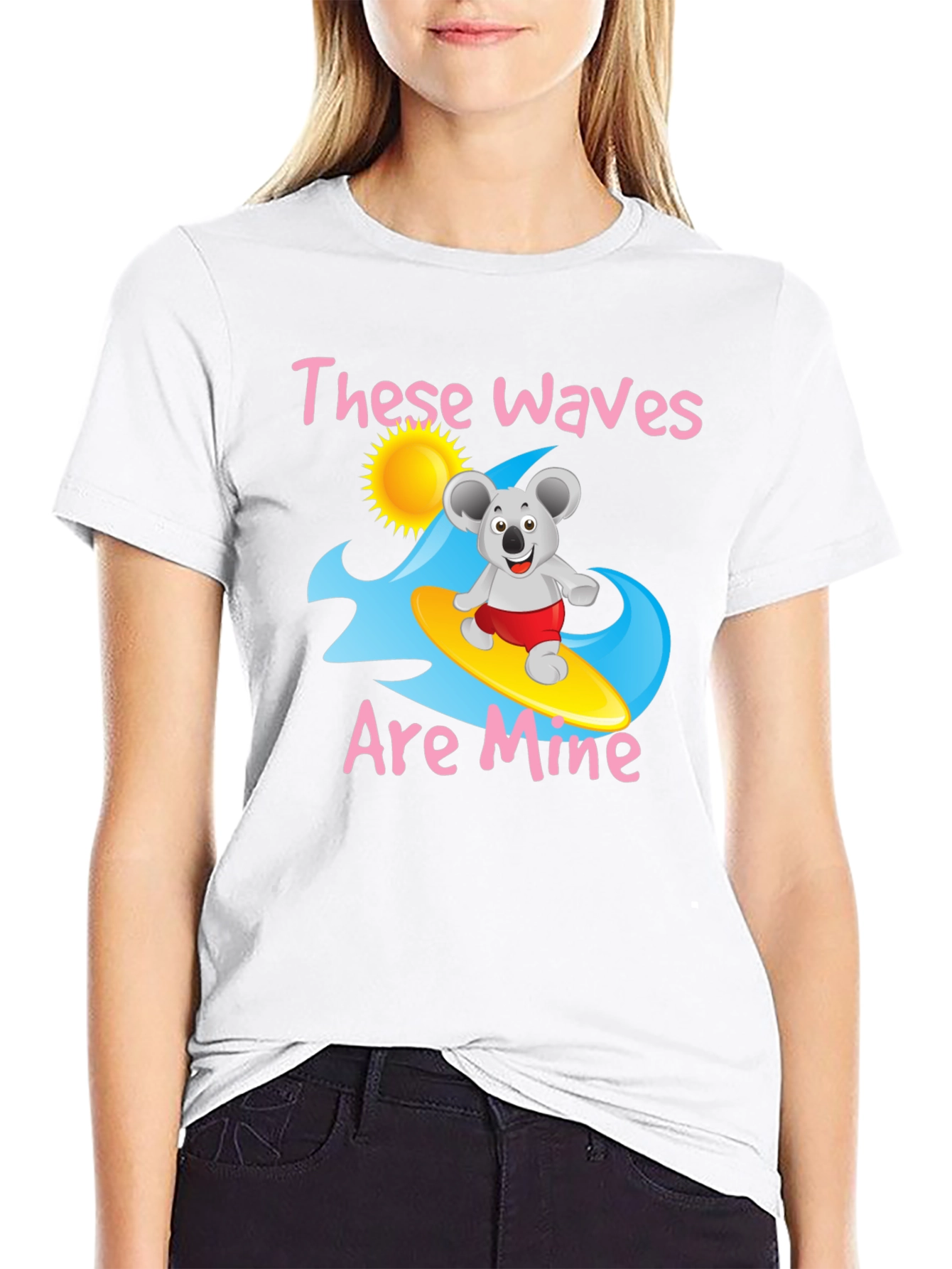 These Waves Are Mine Black Graphic Tee