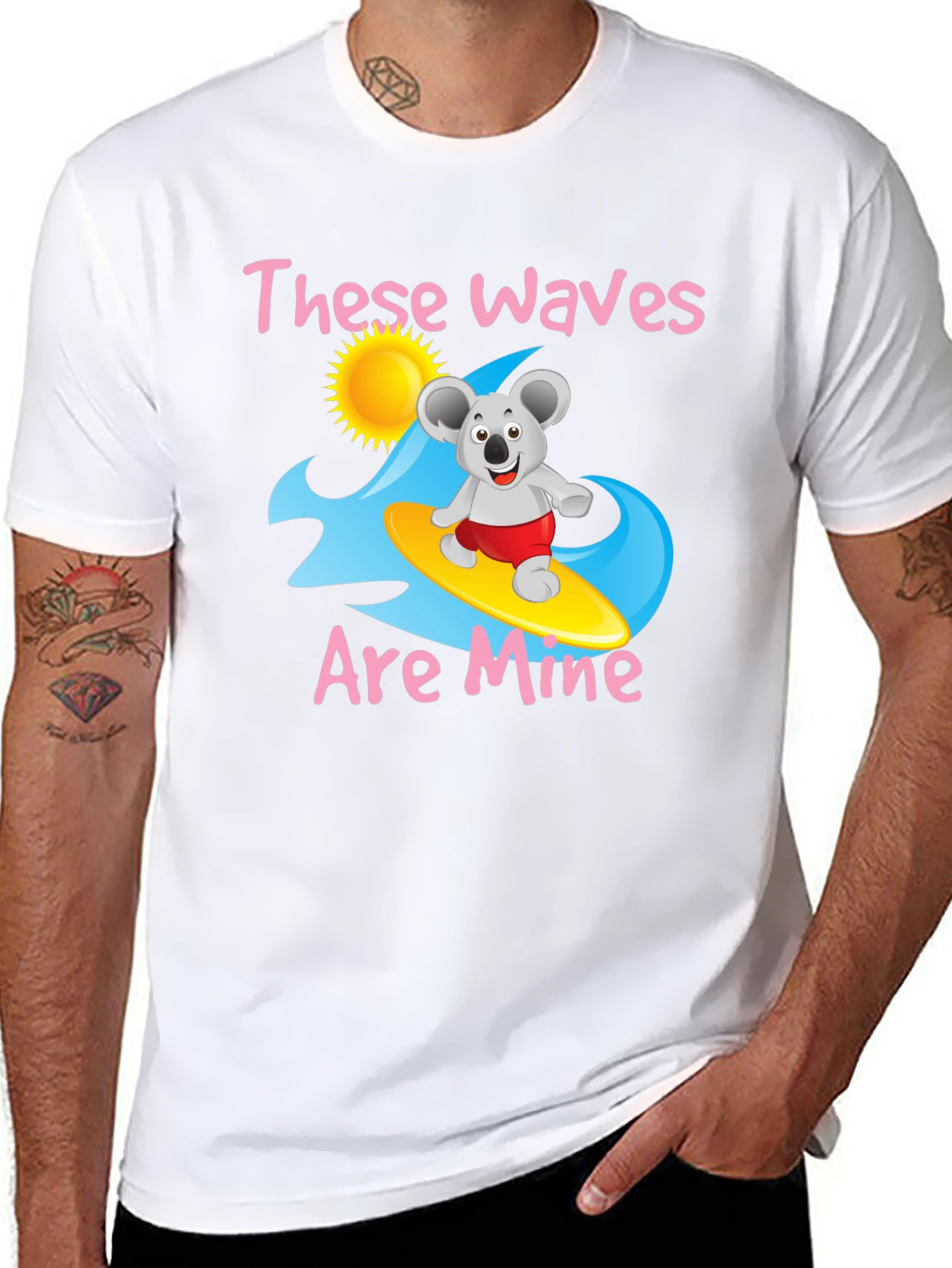 These Waves Are Mine Black Graphic Tee