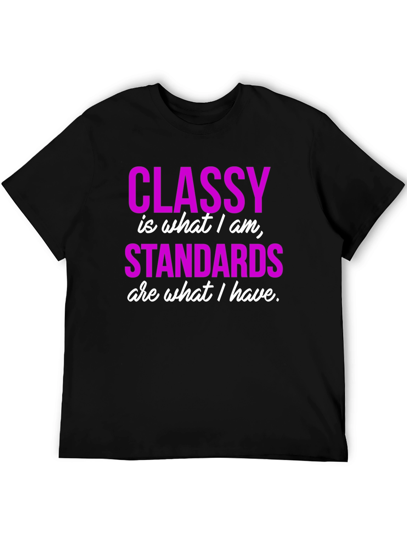 Classy Standards Black Graphic T-Shirt