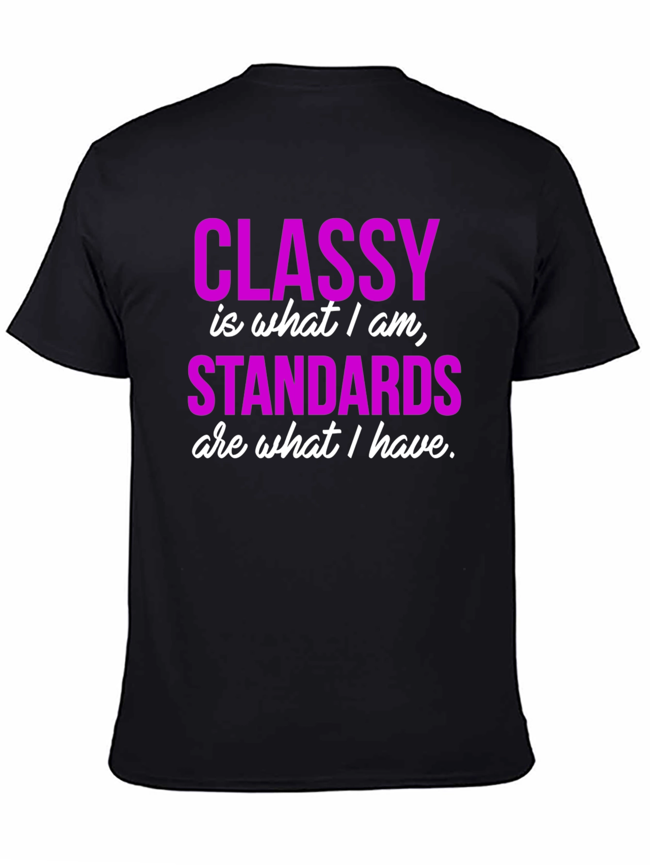 Classy Standards Black Graphic T-Shirt
