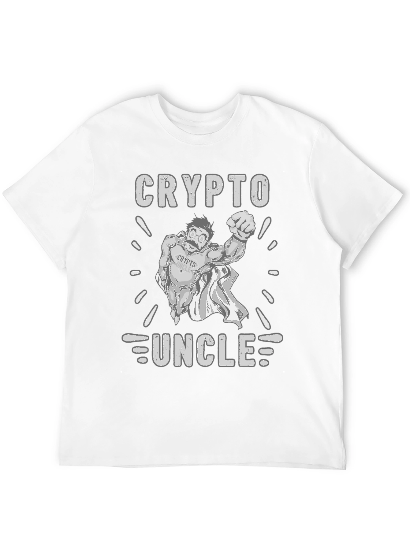 Crypto Uncle T-Shirt - Black Cotton Tee