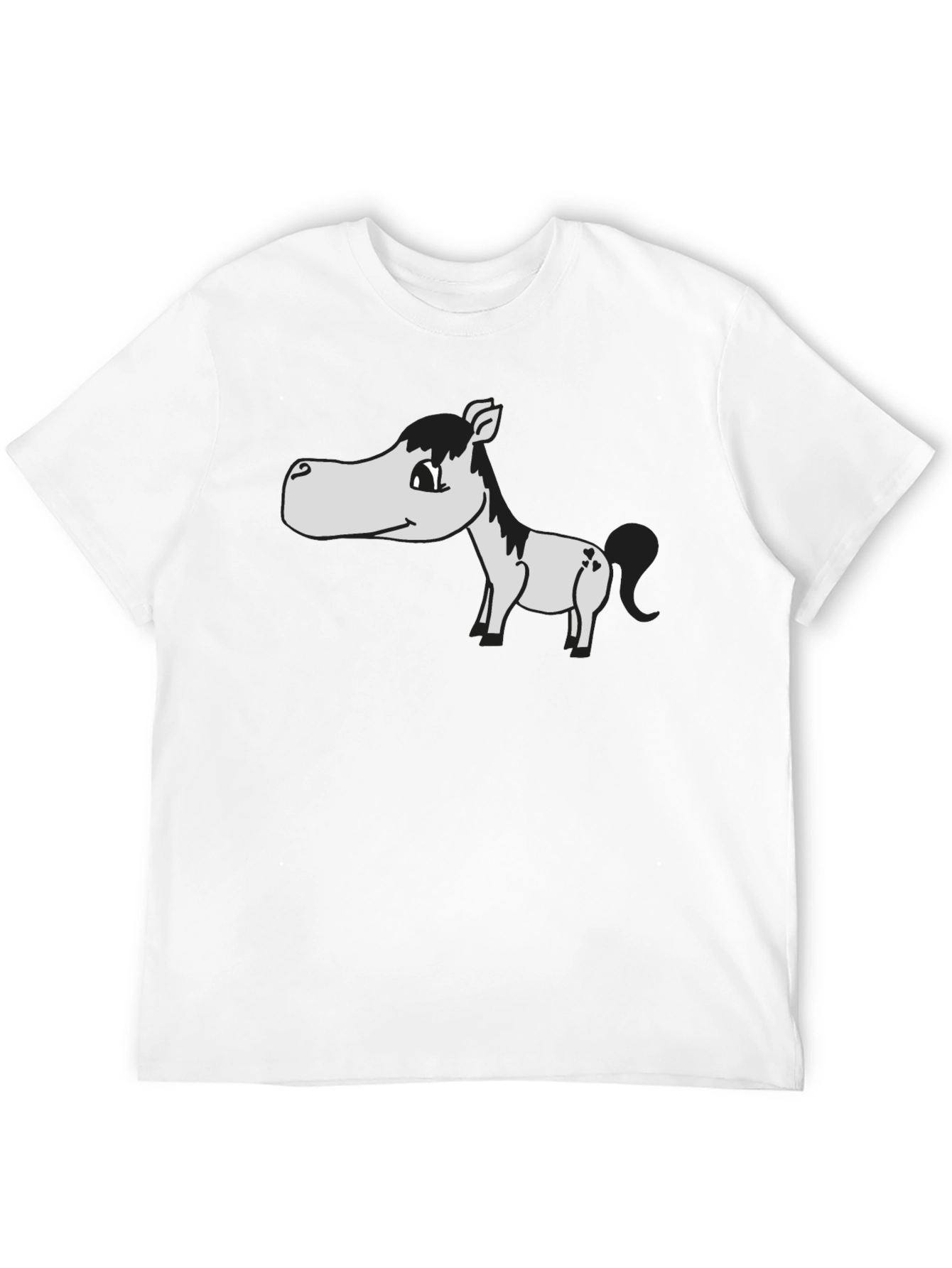 Funny Horse Graphic Tee - Unisex Black T-Shirt