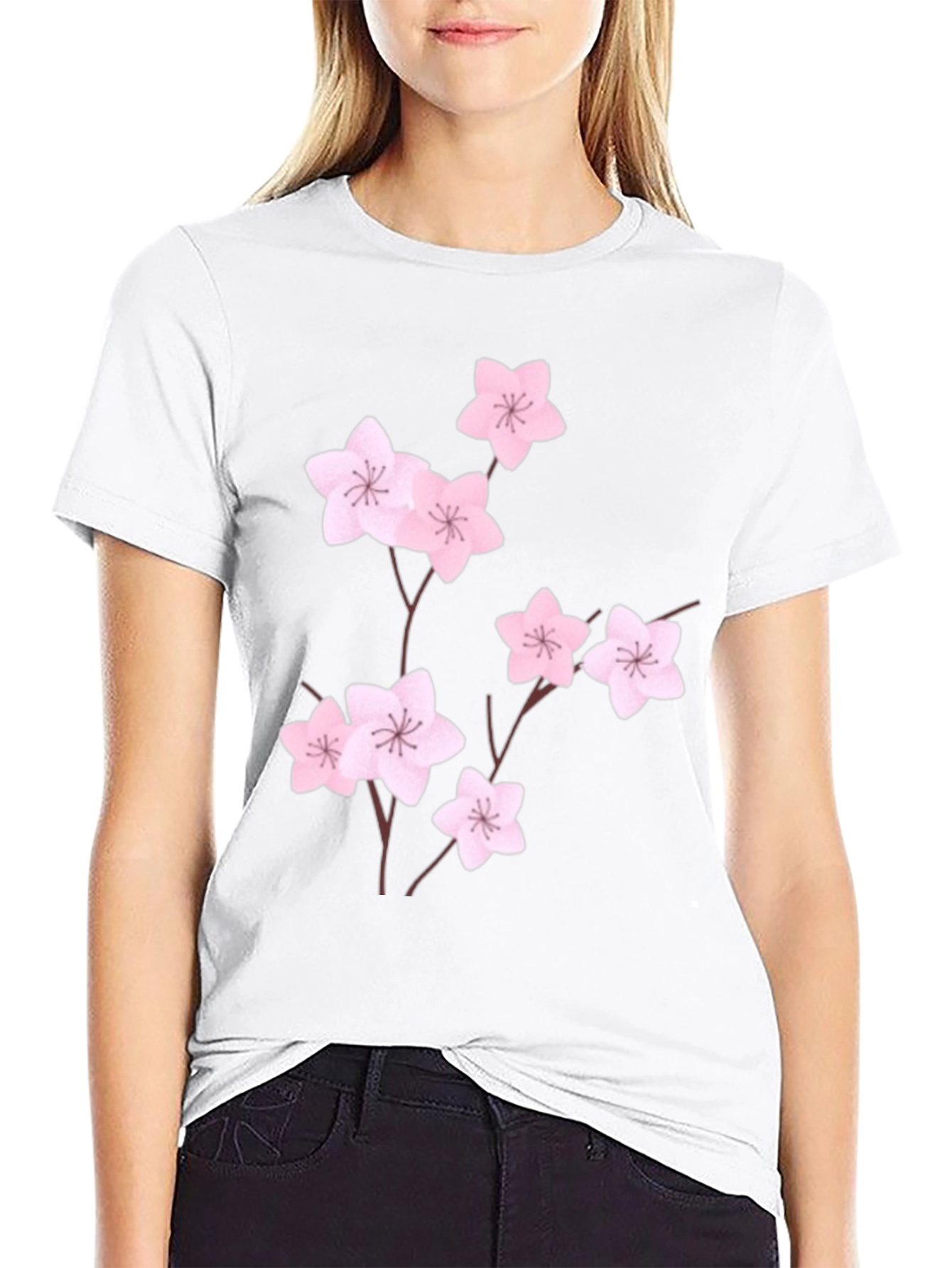 Cherry Blossom T-Shirt - Stylish Floral Design