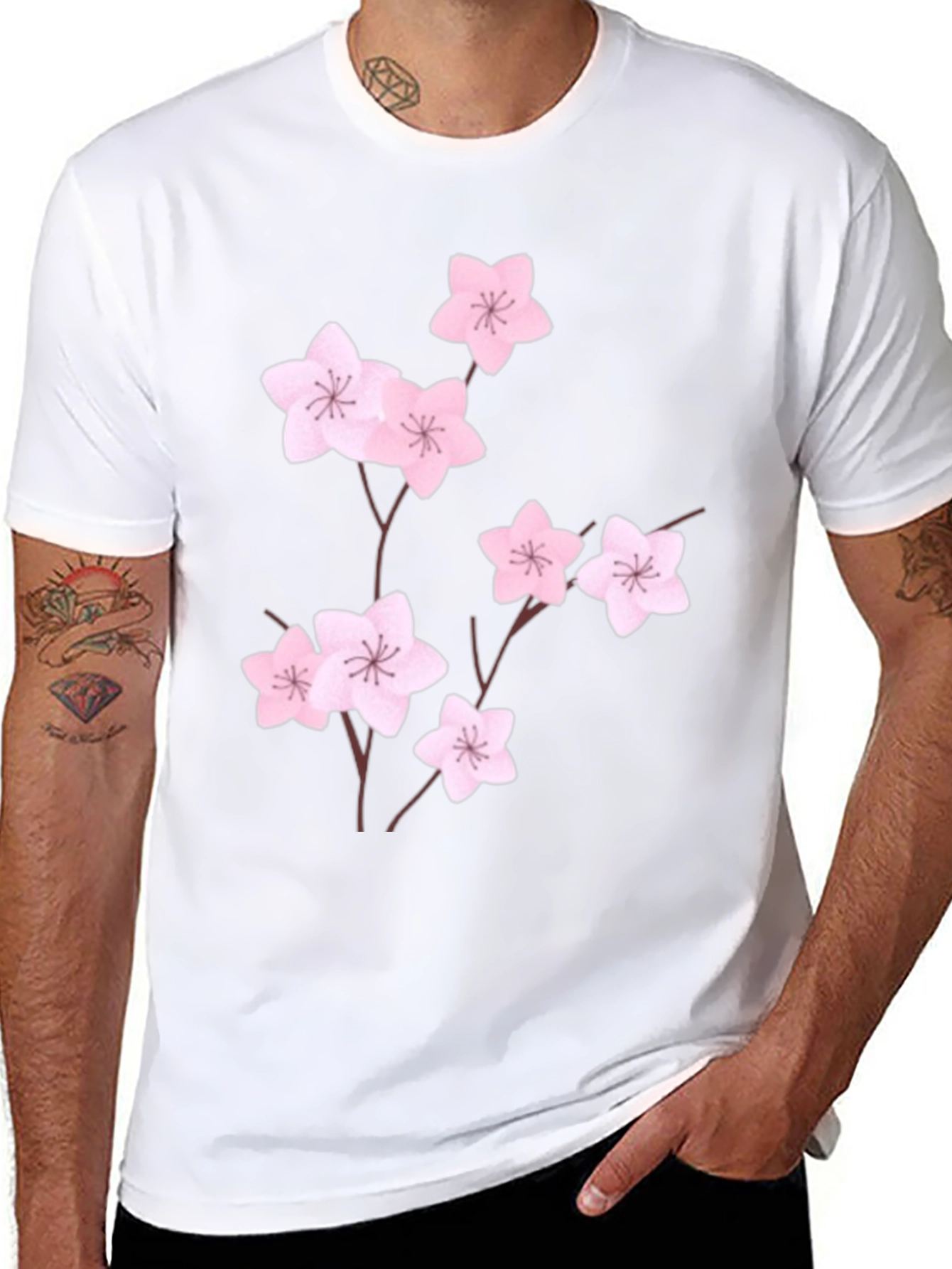 Cherry Blossom T-Shirt - Stylish Floral Design
