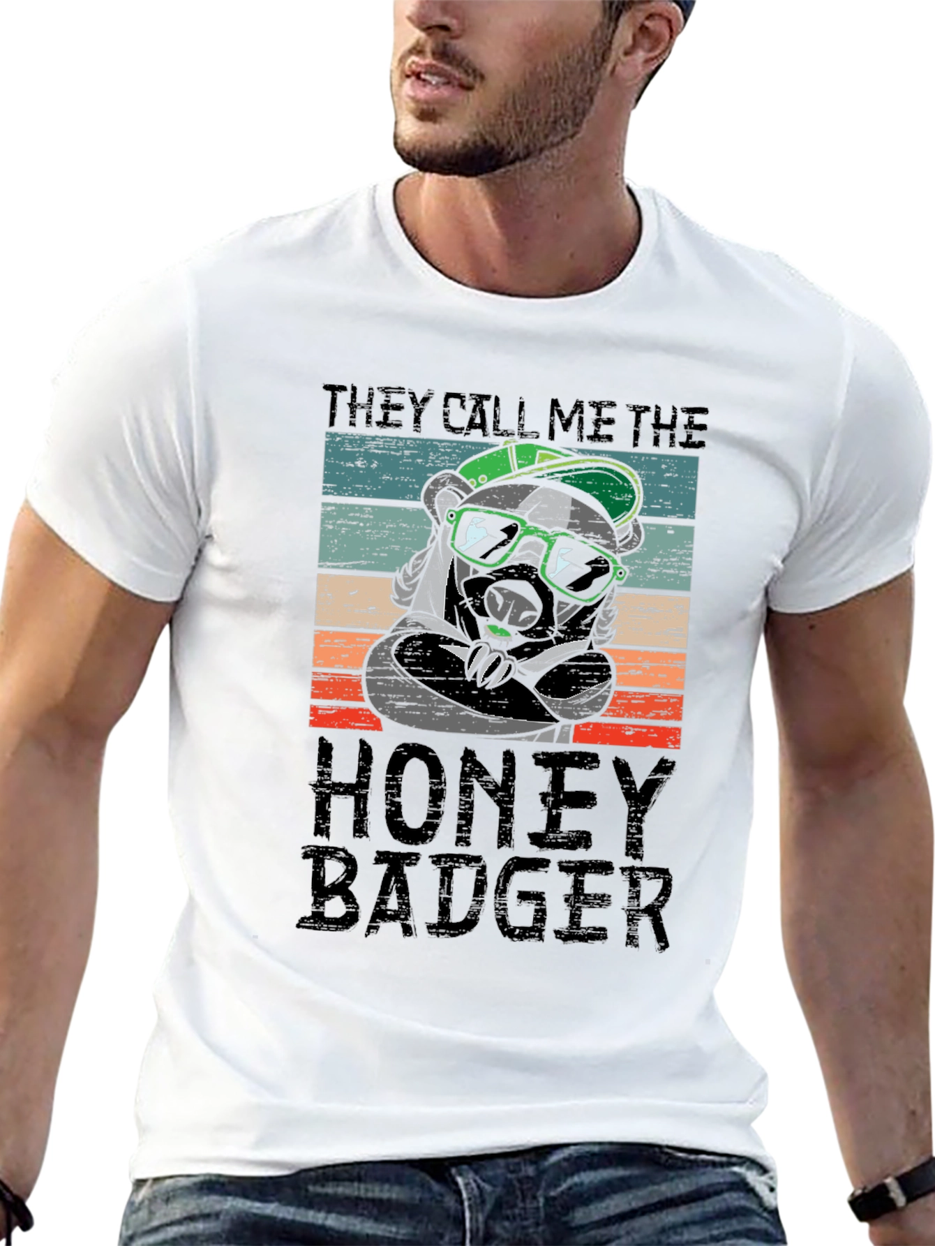 Honey Badger Graphic T-Shirt - Cool & Casual