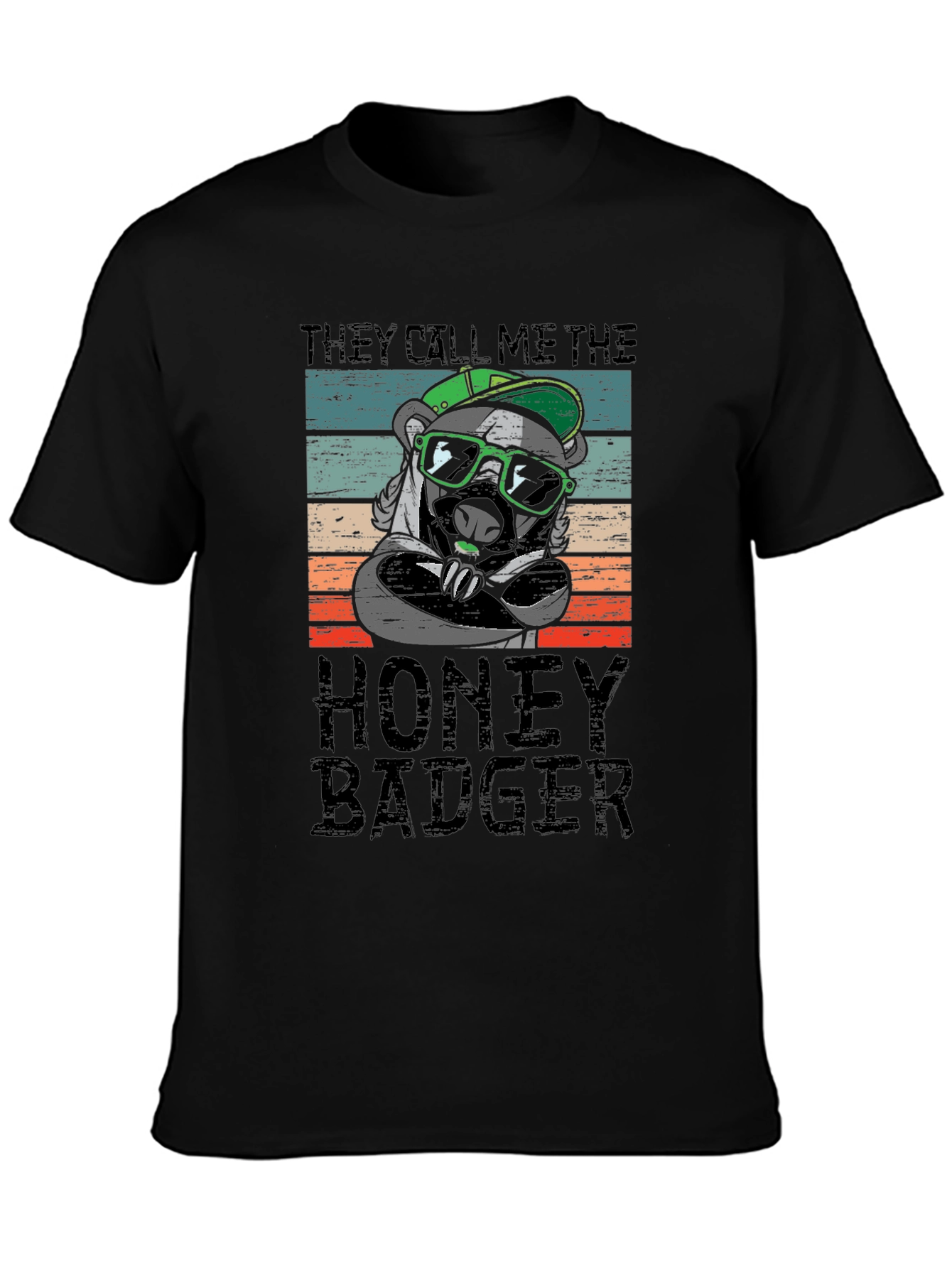 Honey Badger Graphic T-Shirt - Cool & Casual