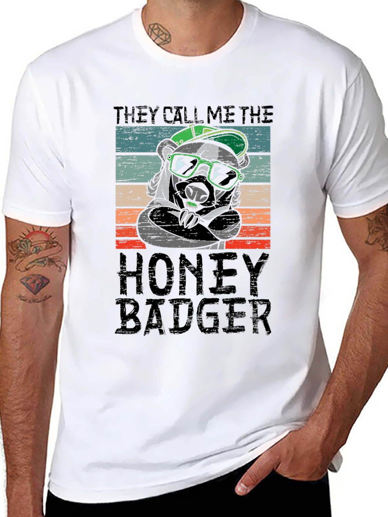 Honey Badger Graphic T-Shirt - Cool & Casual