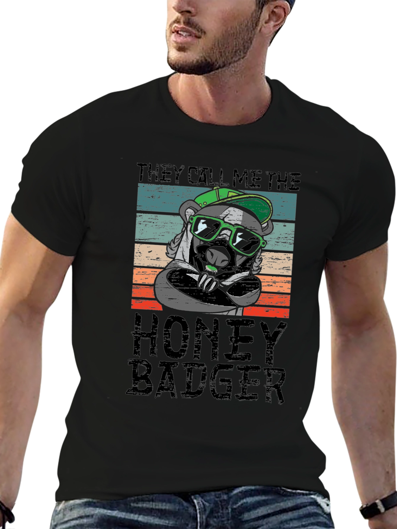 Honey Badger Graphic T-Shirt - Cool & Casual