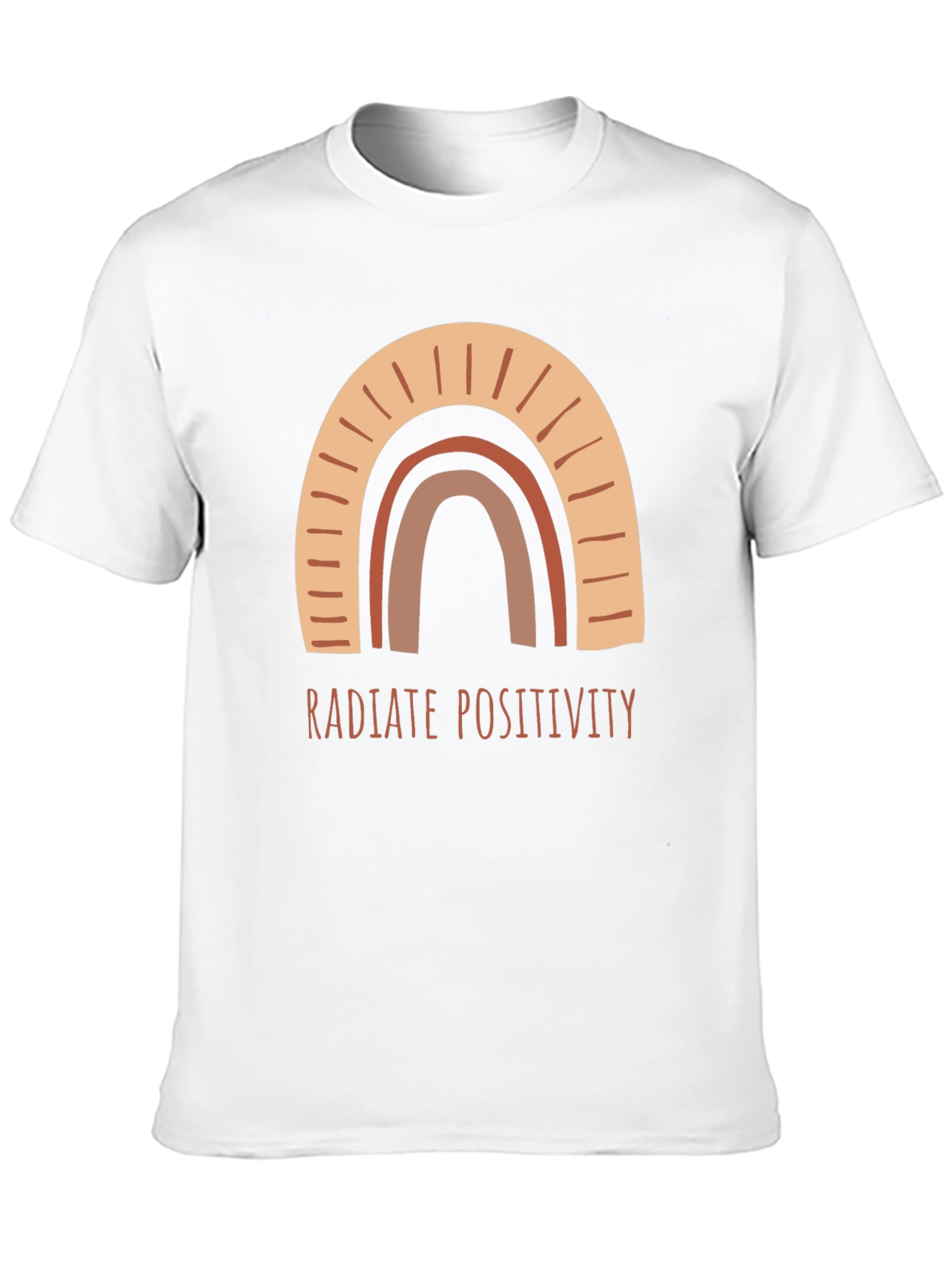 Radiate Positivity Rainbow Graphic Tee - Unisex