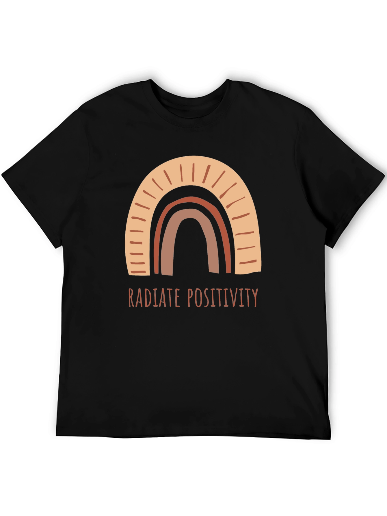Radiate Positivity Rainbow Graphic Tee - Unisex