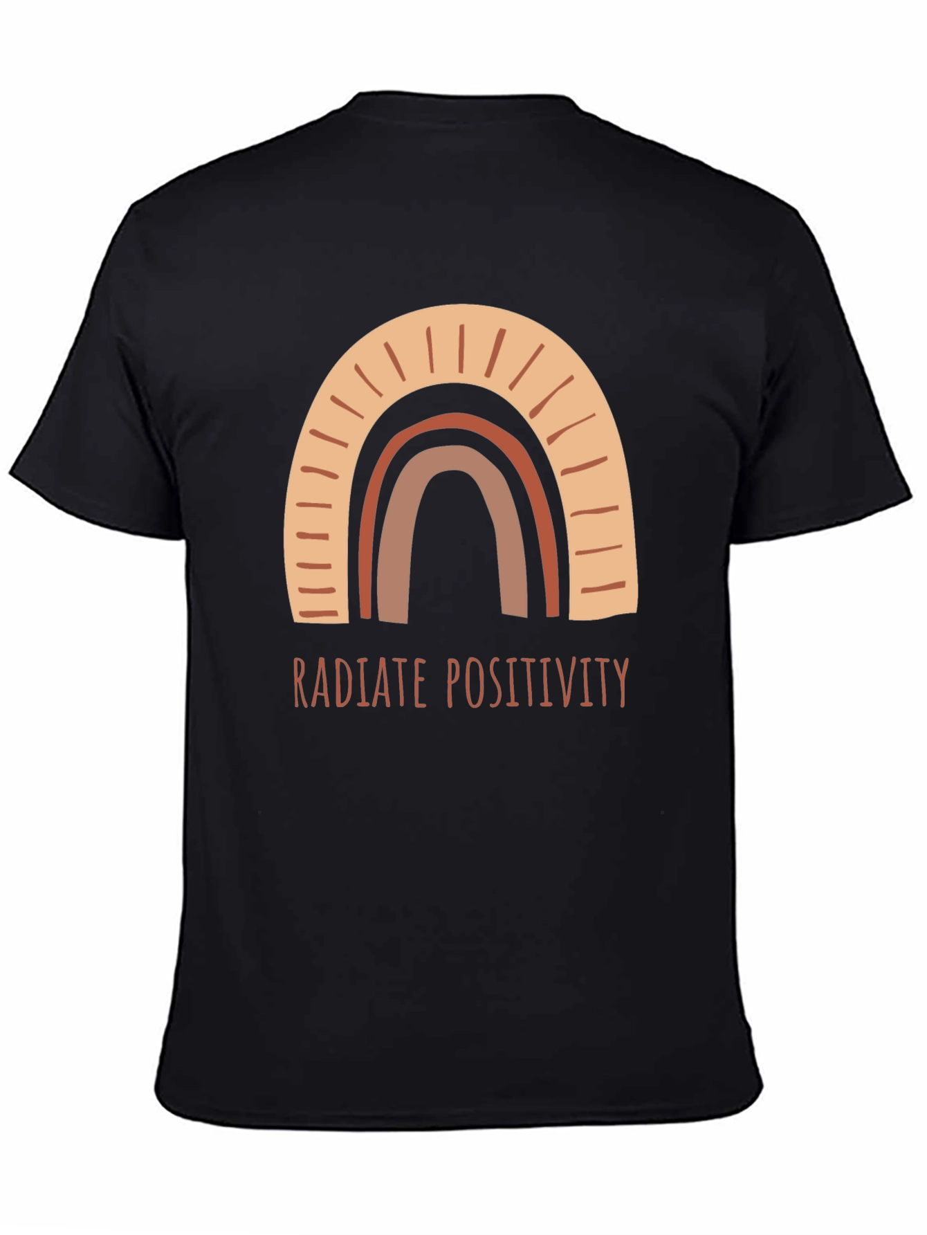Radiate Positivity Rainbow Graphic Tee - Unisex