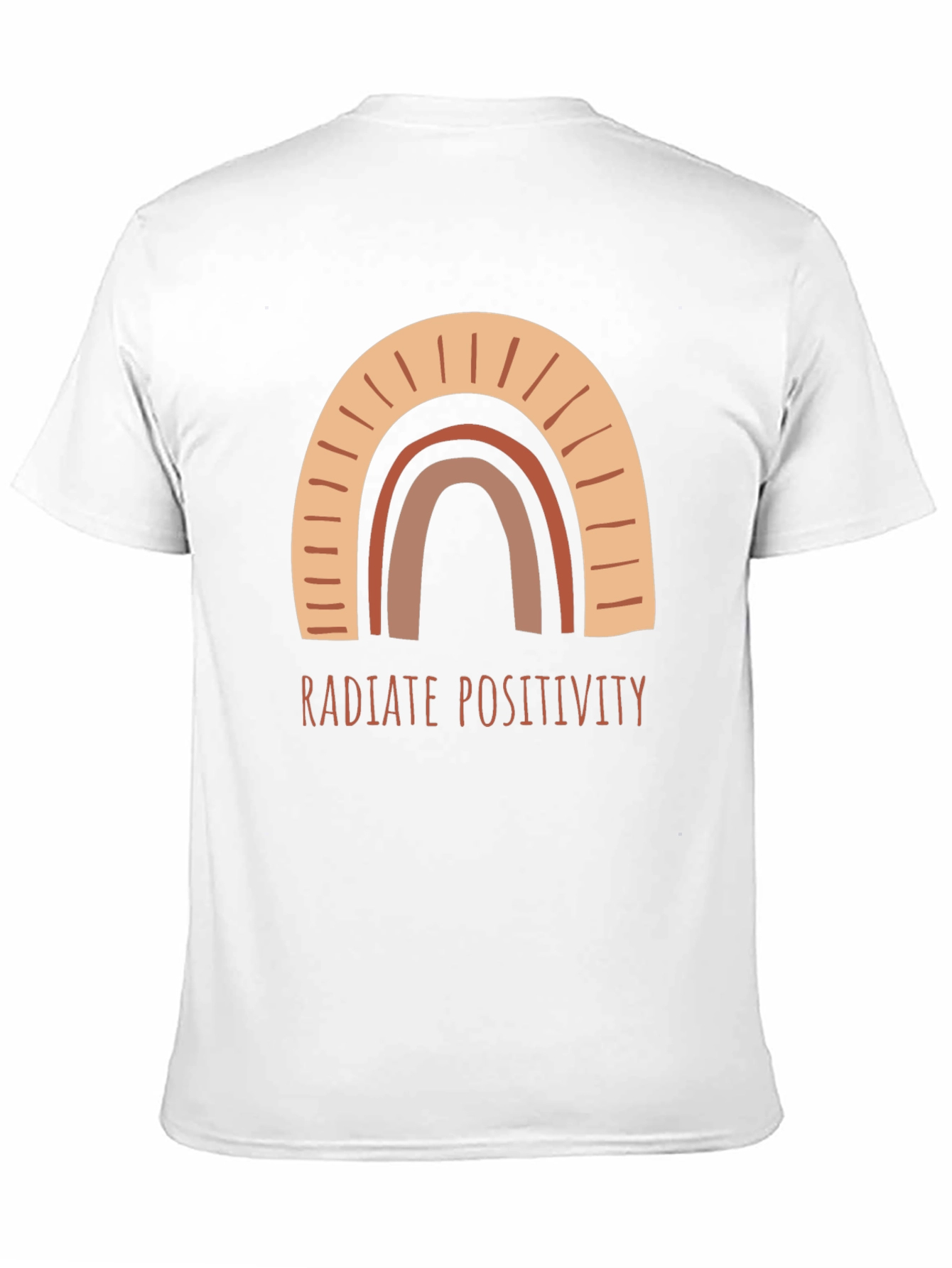 Radiate Positivity Rainbow Graphic Tee - Unisex