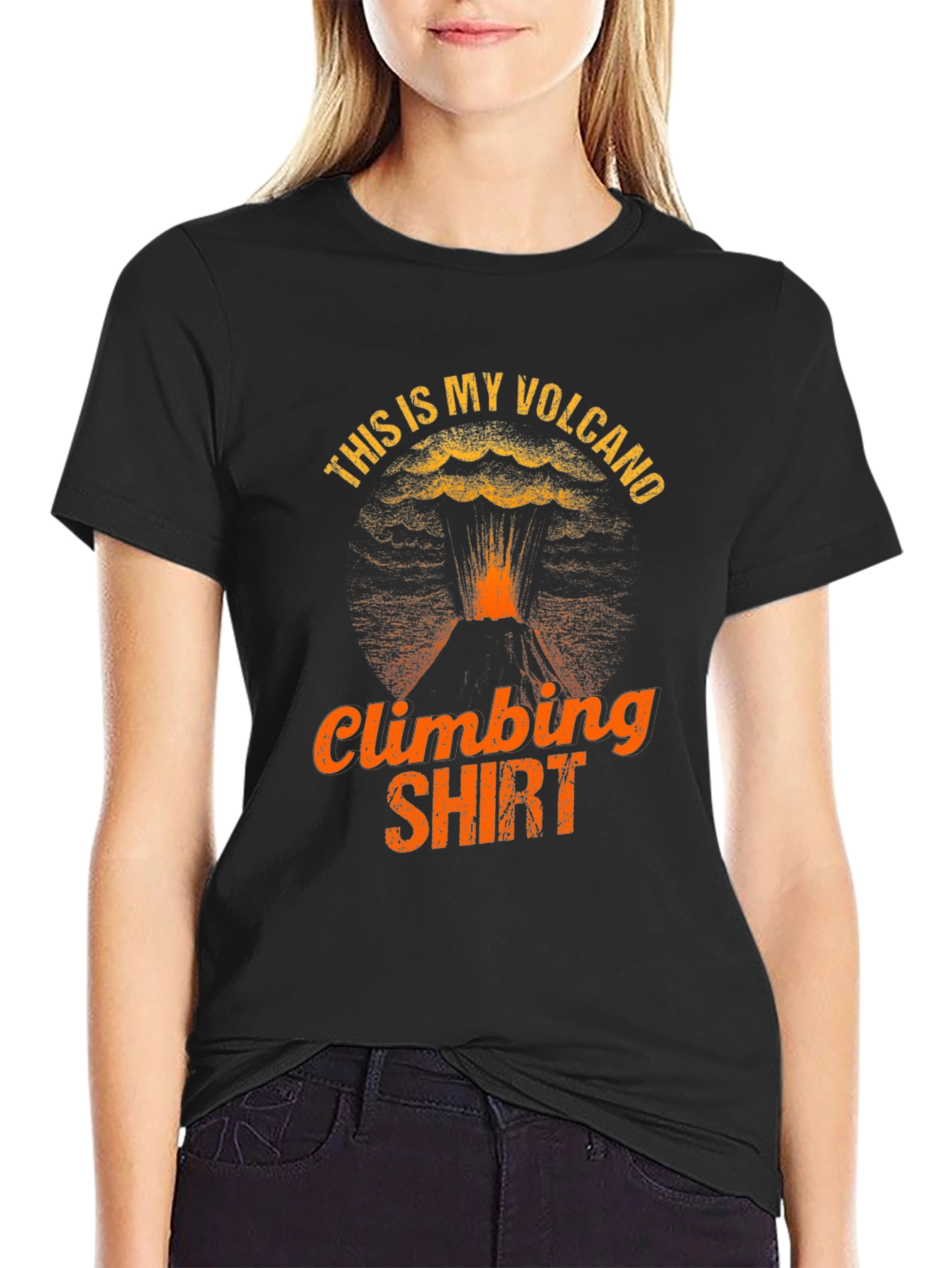 Volcano Climbing T-Shirt - Unique Design
