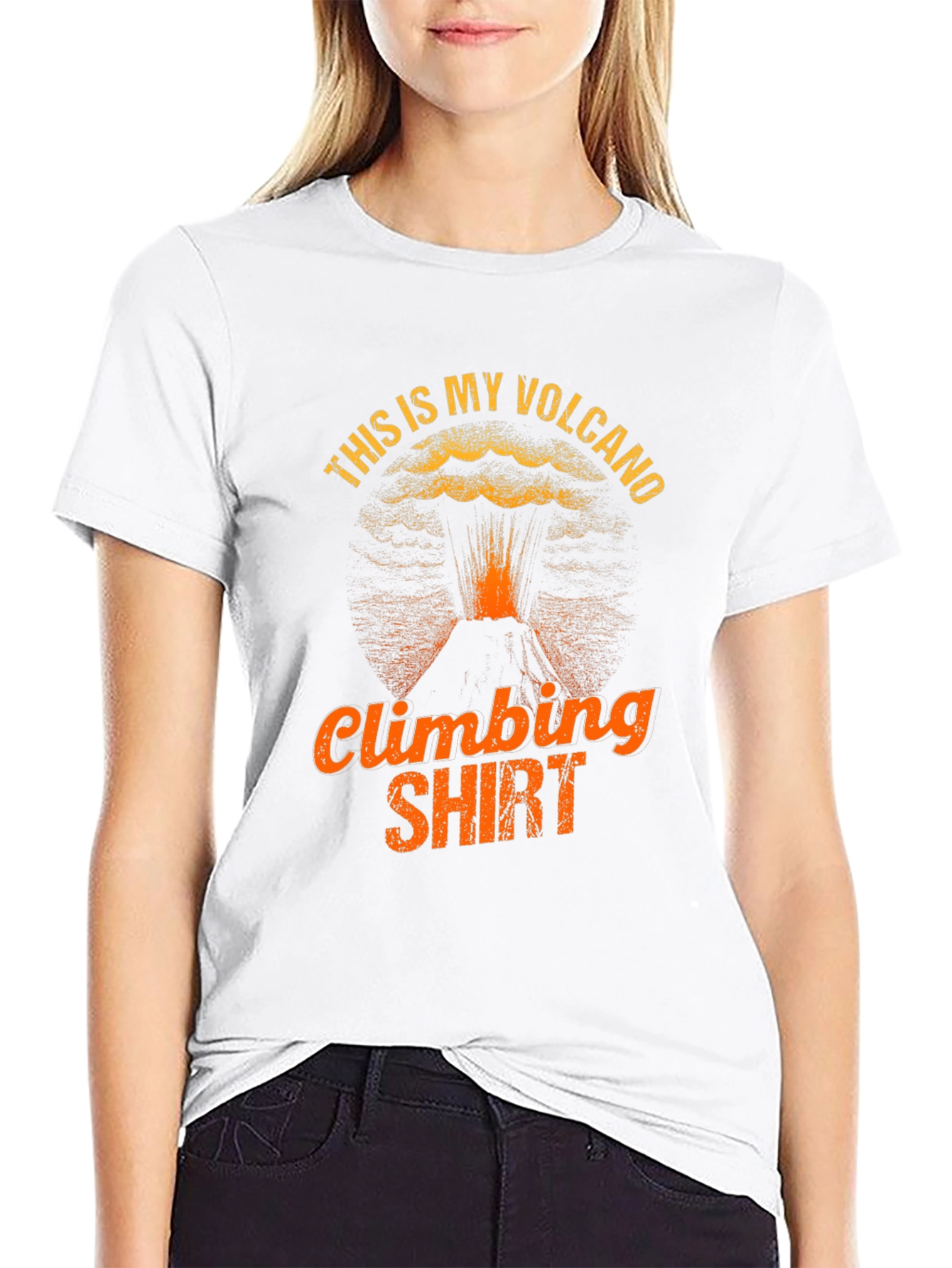 Volcano Climbing T-Shirt - Unique Design
