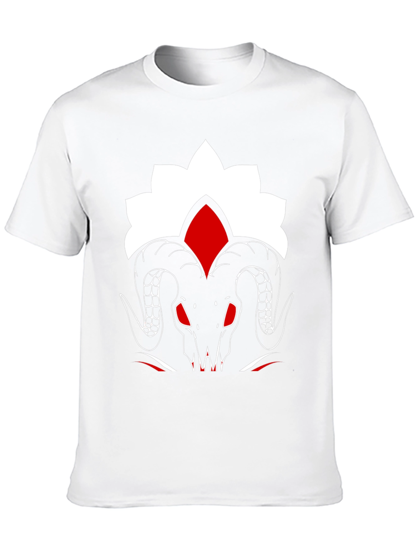 Ram Skull Graphic Tee - Stylish Black T-Shirt
