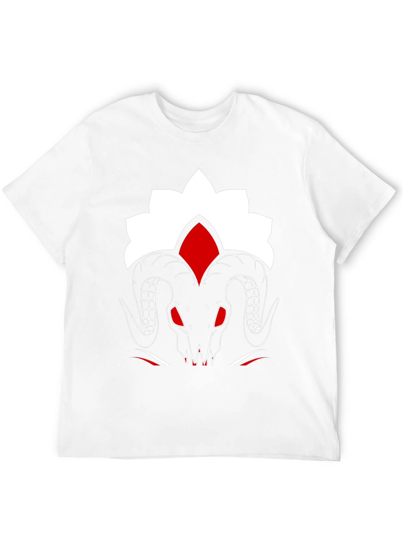 Ram Skull Graphic Tee - Stylish Black T-Shirt