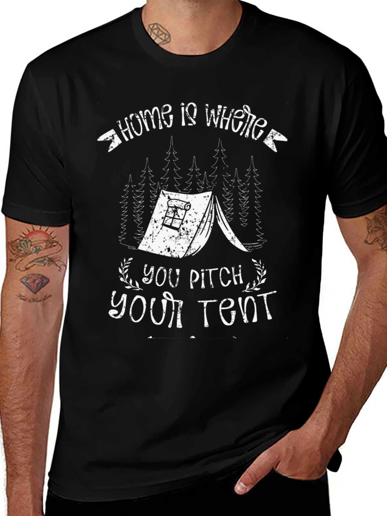Home is Where You Pitch Your Tent T-Shirt