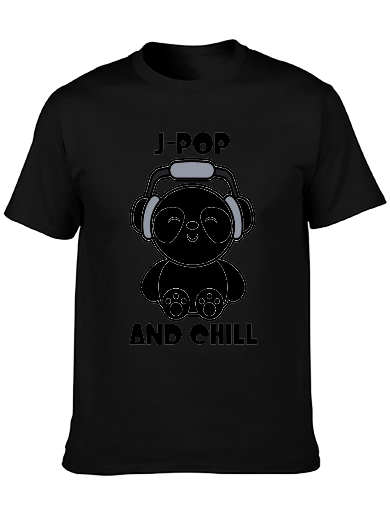 J-Pop and Chill Panda Graphic Tee