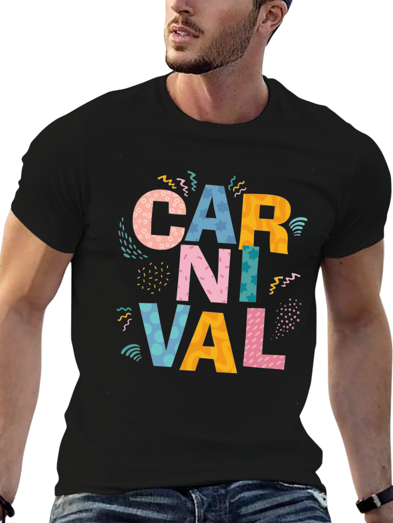 Carnival Graphic Tee - Vibrant Party Style