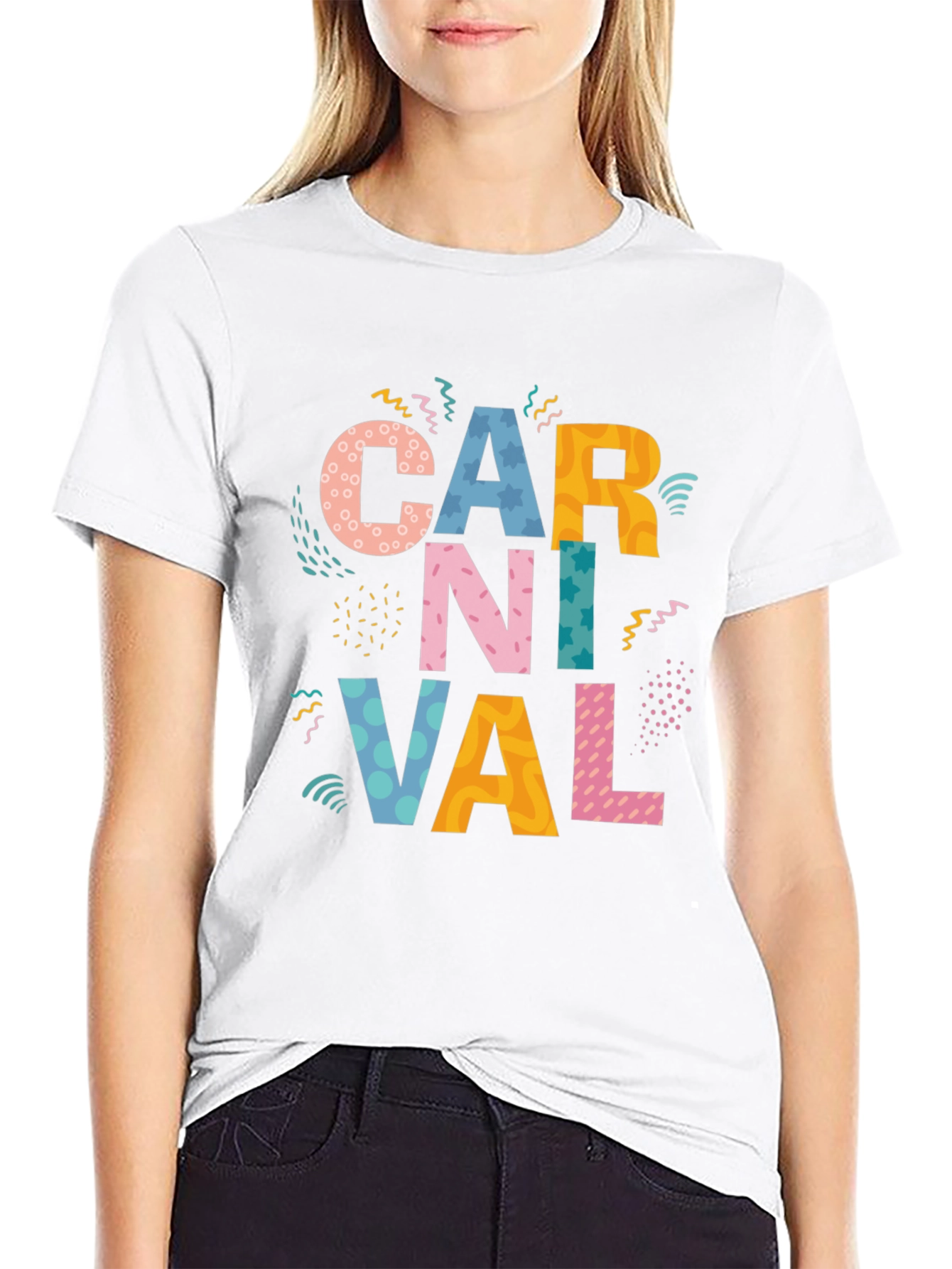 Carnival Graphic Tee - Vibrant Party Style