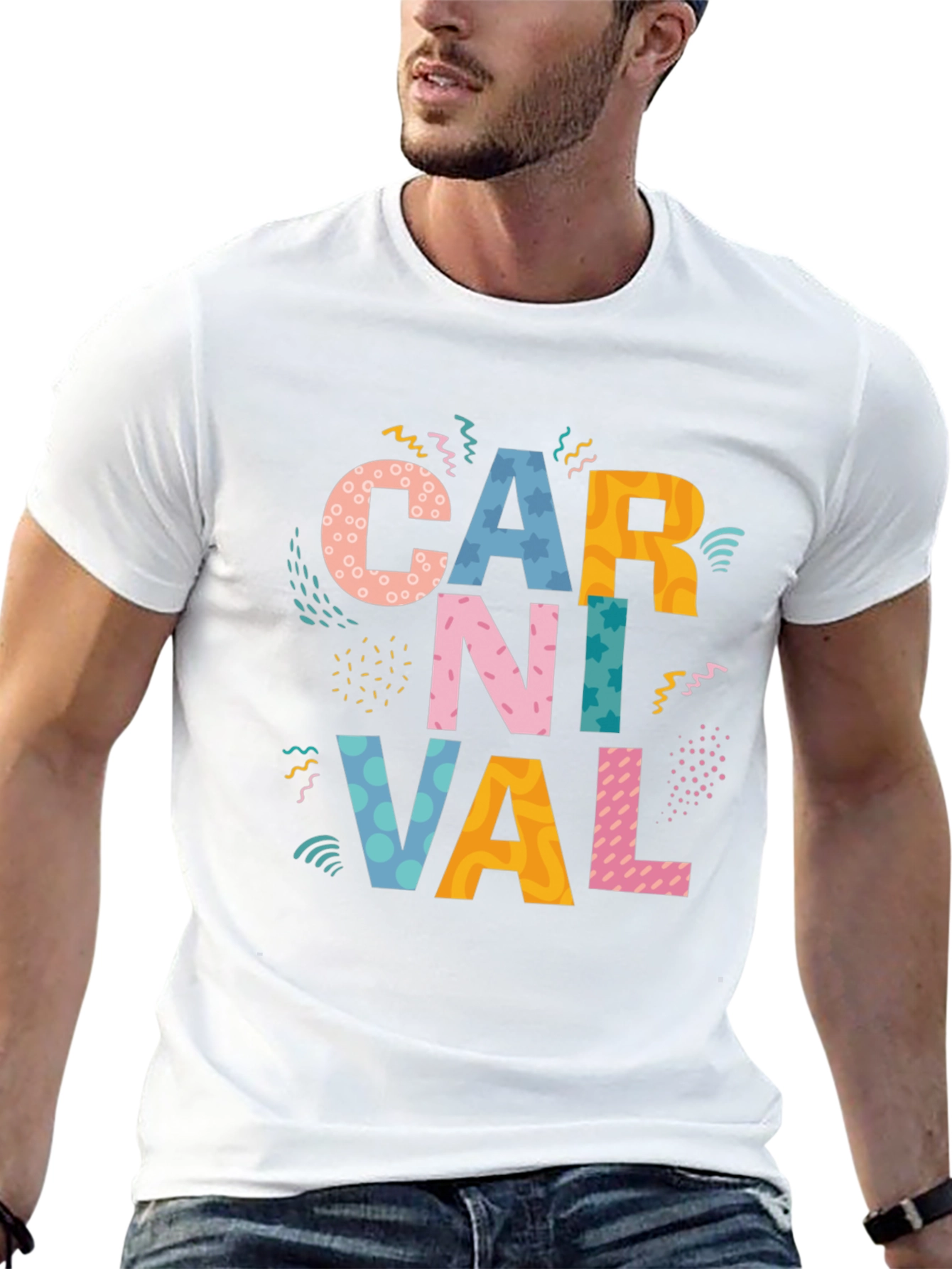 Carnival Graphic Tee - Vibrant Party Style