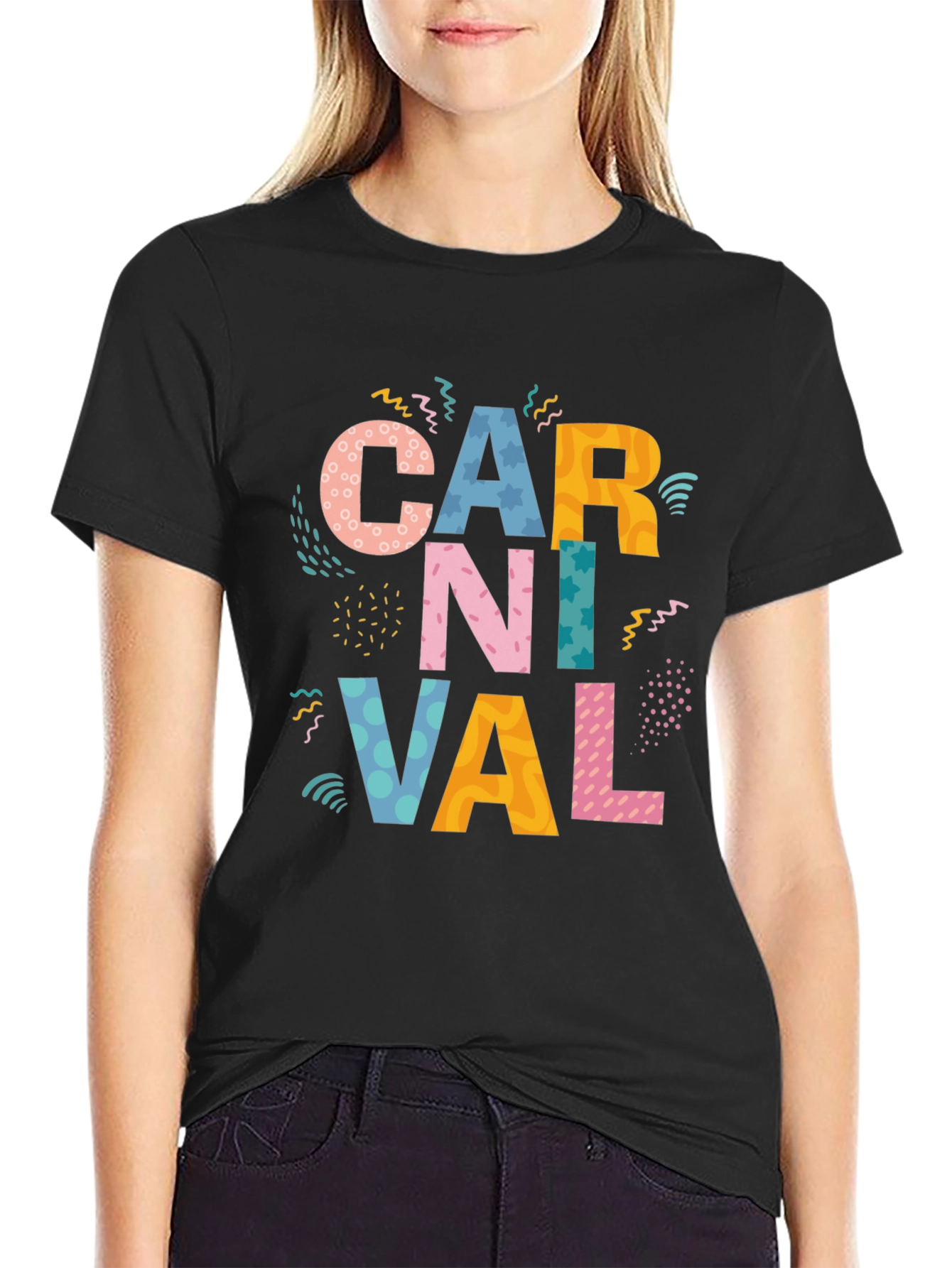 Carnival Graphic Tee - Vibrant Party Style