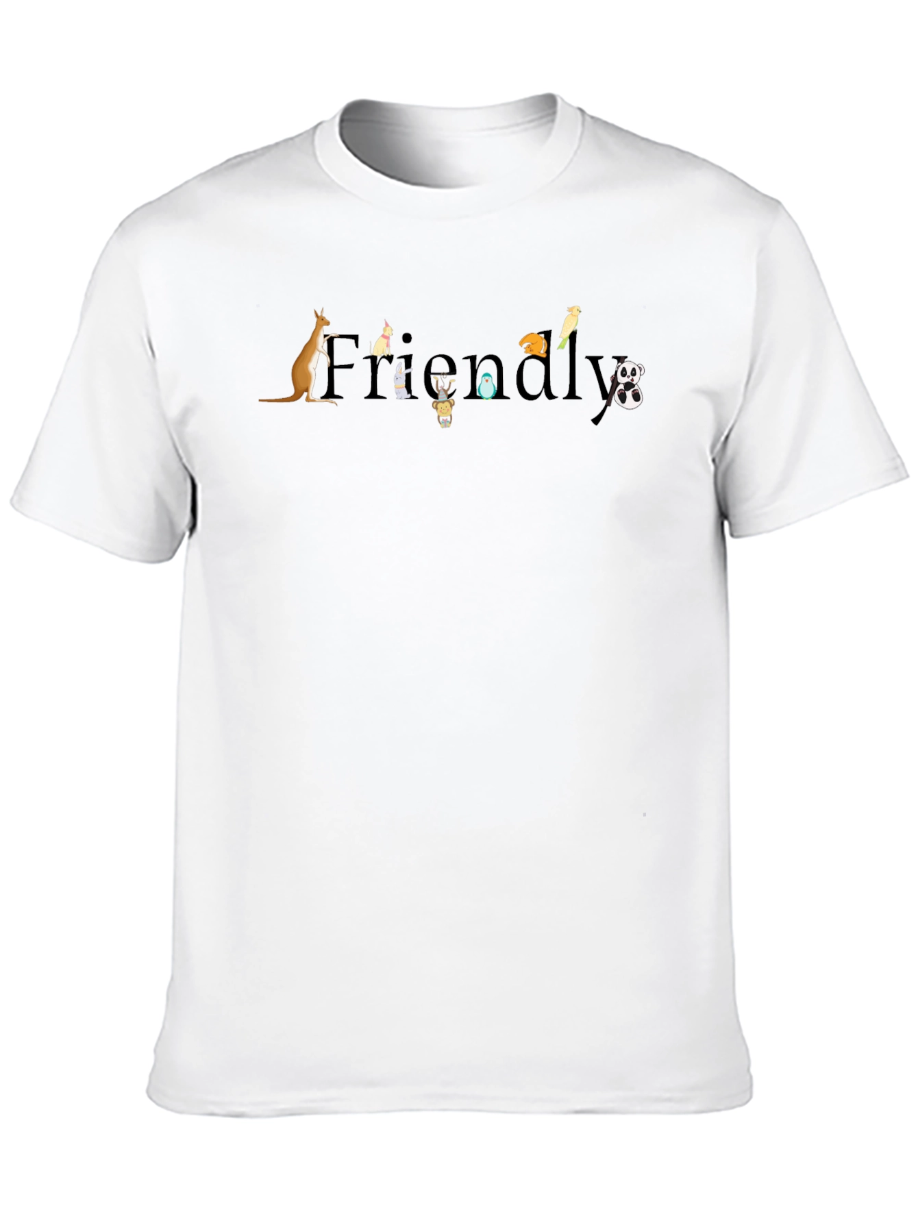 Friendly Animal T-Shirt - Unisex Crew Neck