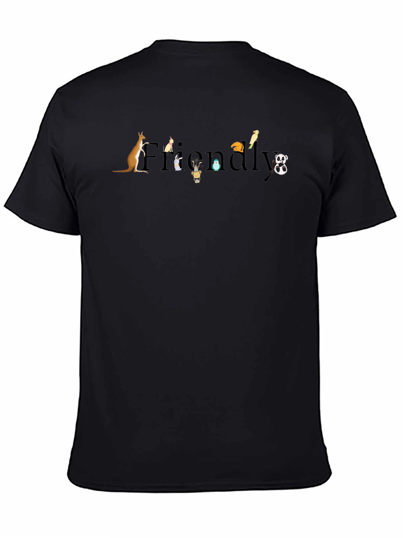 Friendly Animal T-Shirt - Unisex Crew Neck