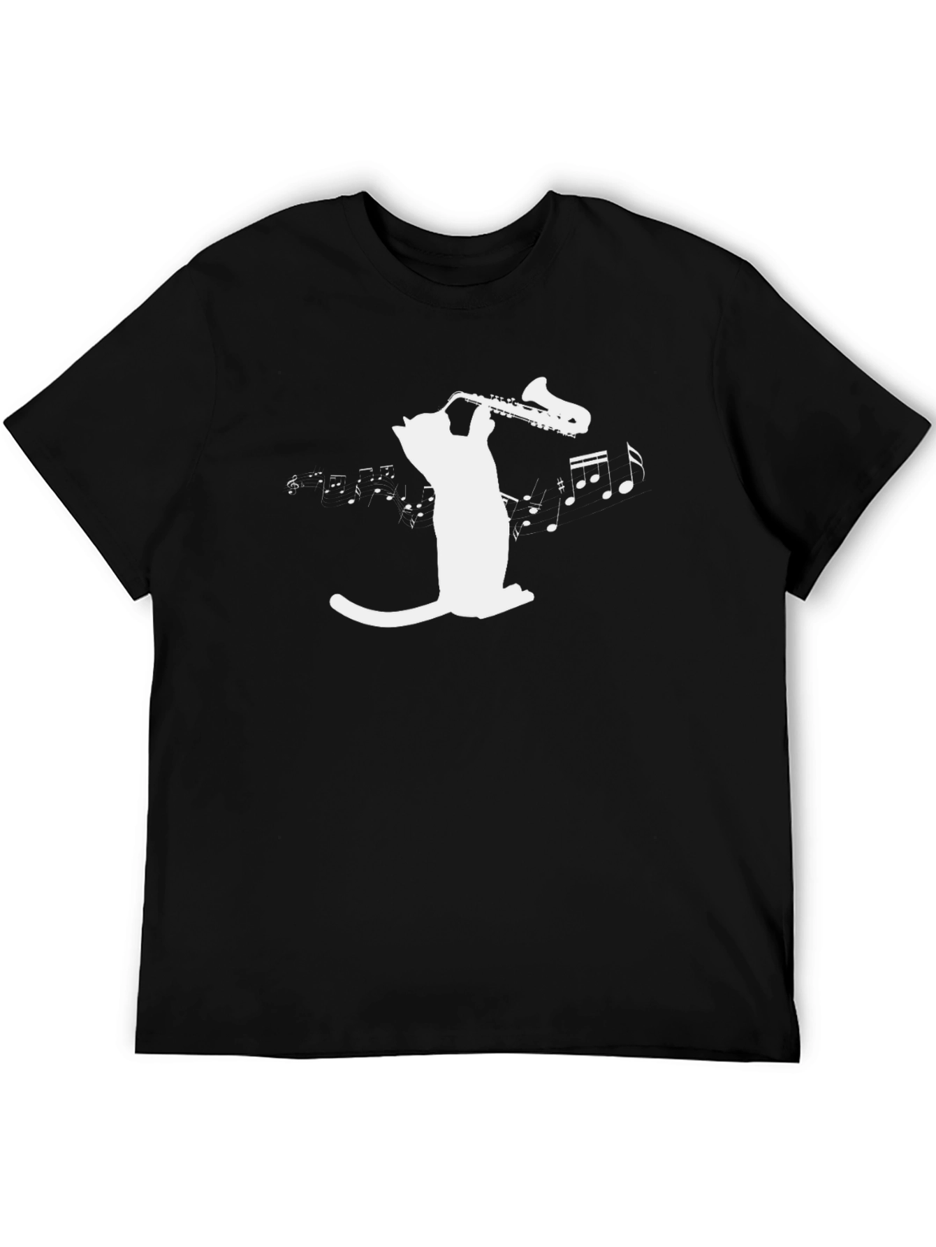 Cool Cat Saxophone Music T-Shirt