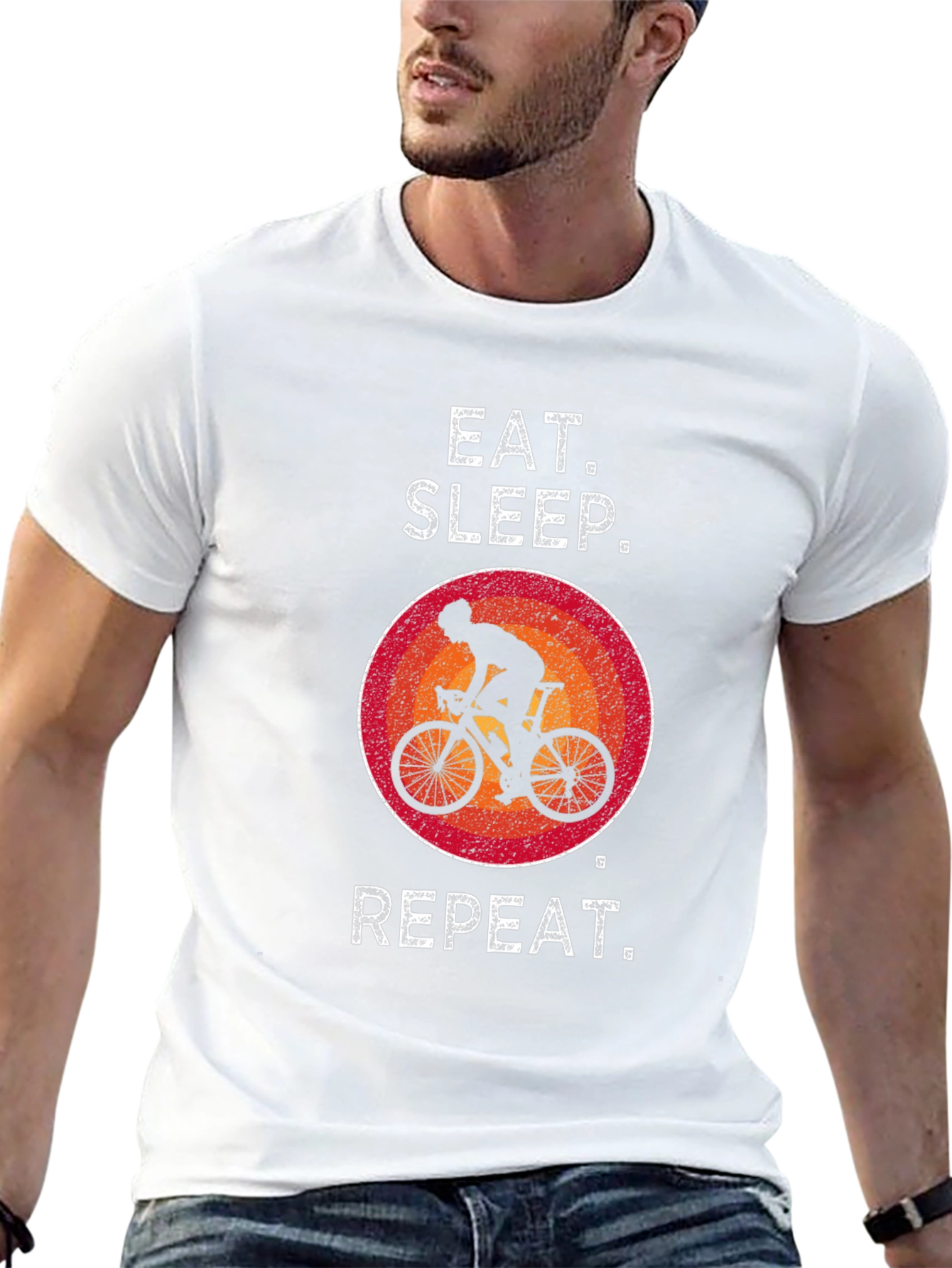 Eat Sleep Cycle Repeat T-Shirt - Biker Gift
