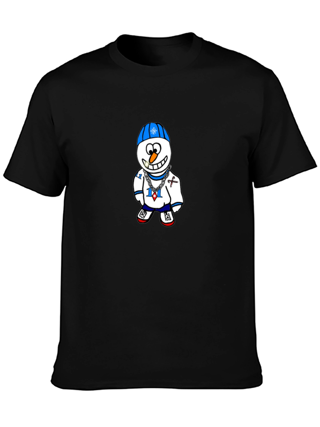 Hip Hop Snowman Graphic Tee