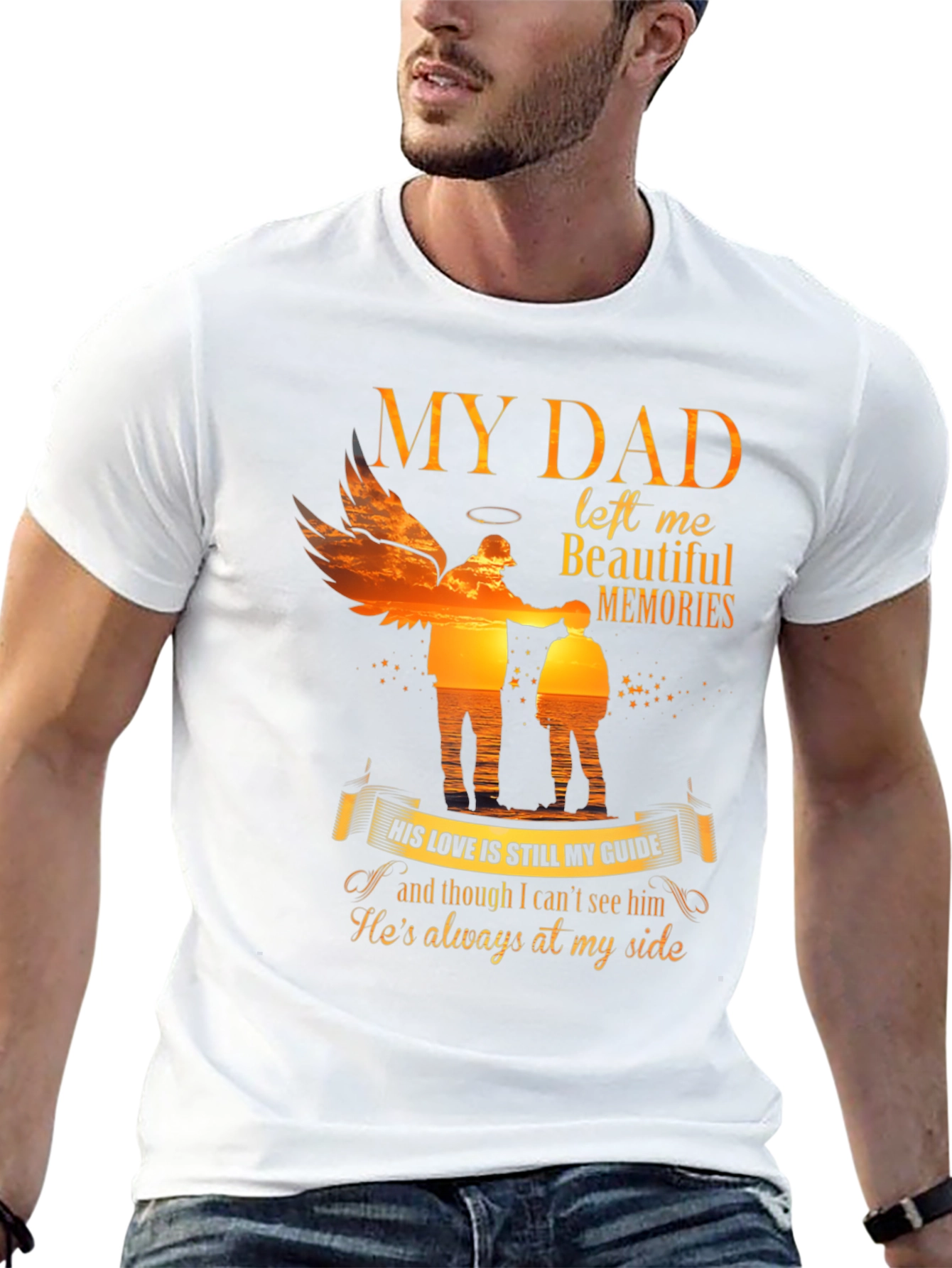 My Dad Left Me Beautiful Memories T-Shirt