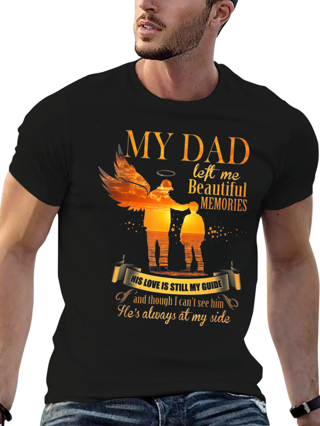 My Dad Left Me Beautiful Memories T-Shirt