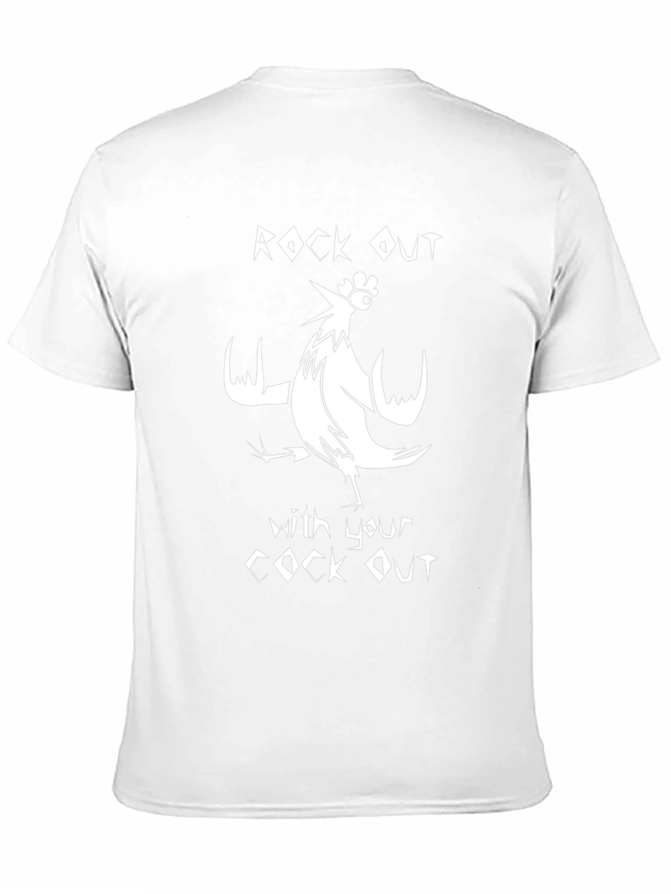 Rock Out Funny Graphic Novelty T-Shirt